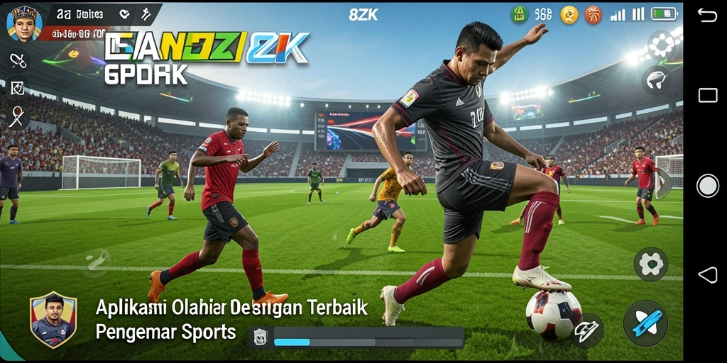 Tampilan gameplay olahraga yang seru di 8ZK.