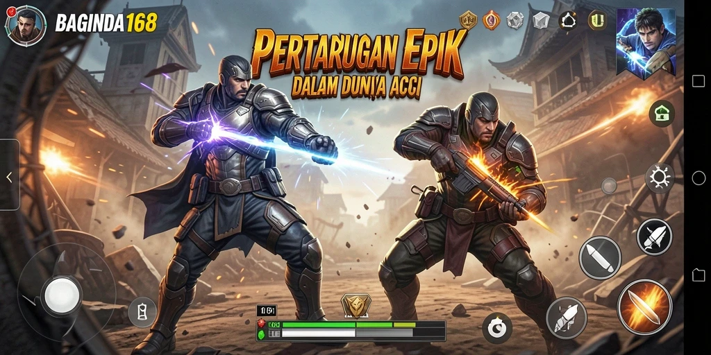 Tampilan gameplay ACTION yang mendebarkan di BAGINDA168.