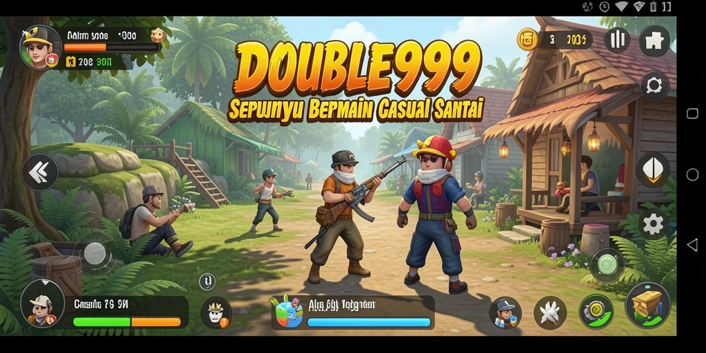 Screenshot yang menunjukkan keseruan gameplay DOUBLE999 yang penuh warna.