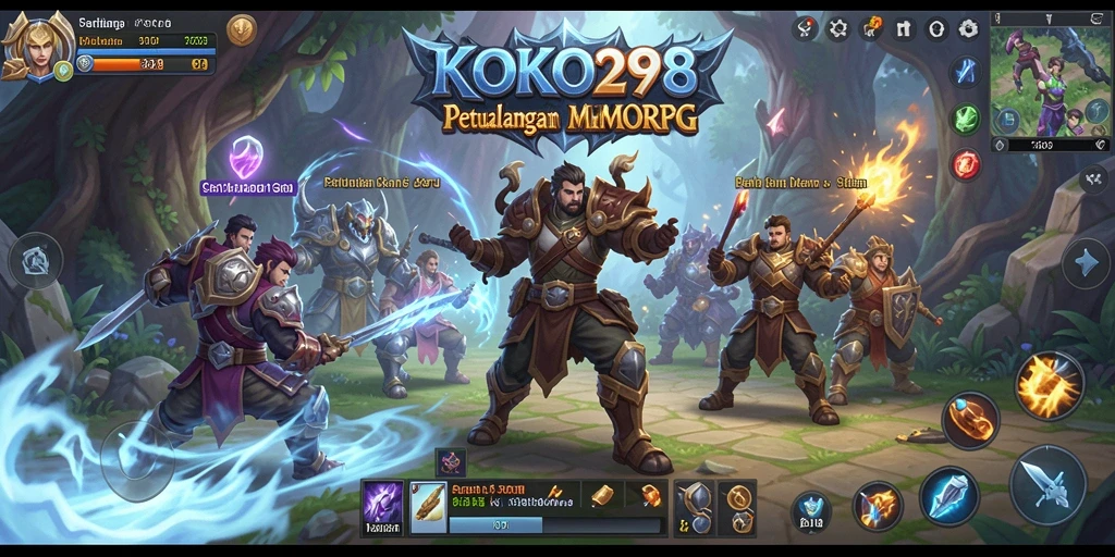 Screenshot gameplay KOKO288 yang menampilkan aksi seru dalam MMORPG.