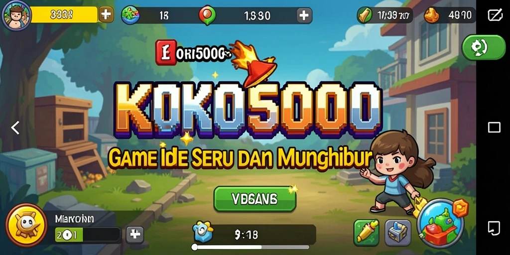 Tampilan gameplay KOKO5000 yang mengasyikkan dan penuh warna.