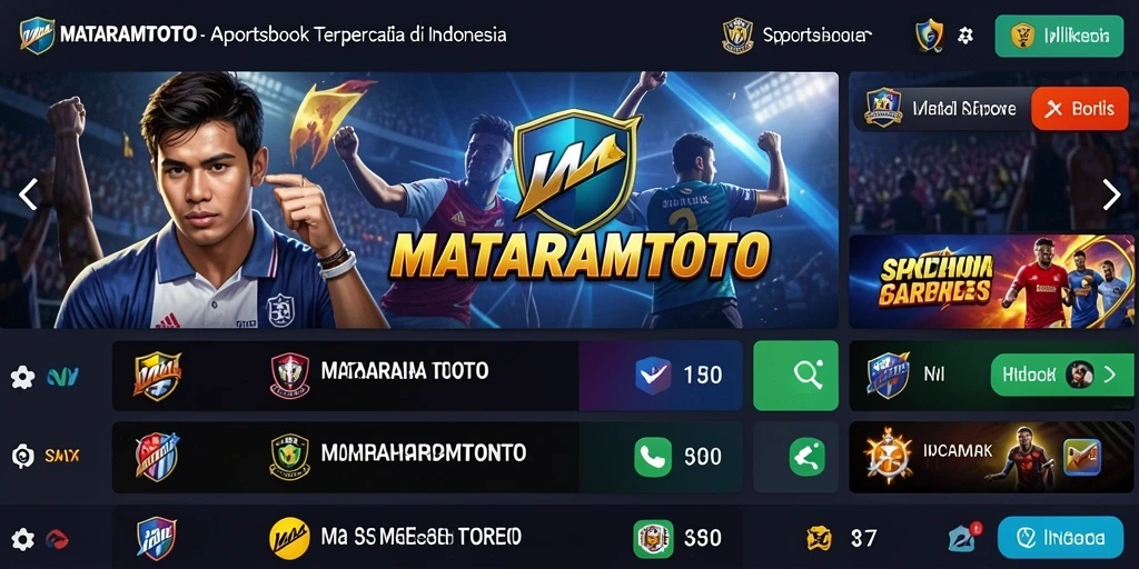 Screenshot MATARAMTOTO menampilkan pengalaman taruhan olahraga yang menarik dan interaktif.