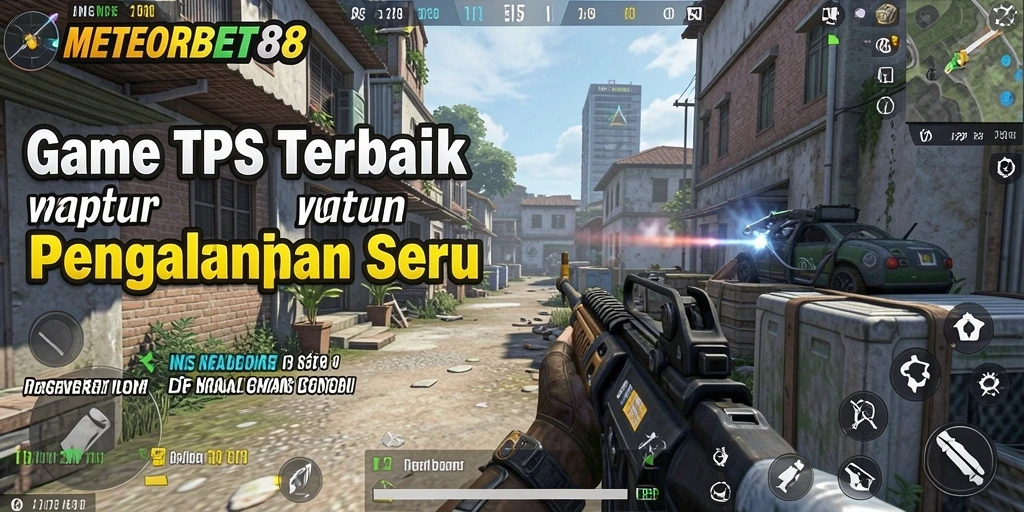 Screenshot gameplay METEORBET88 dengan aksi seru di arena tempur.