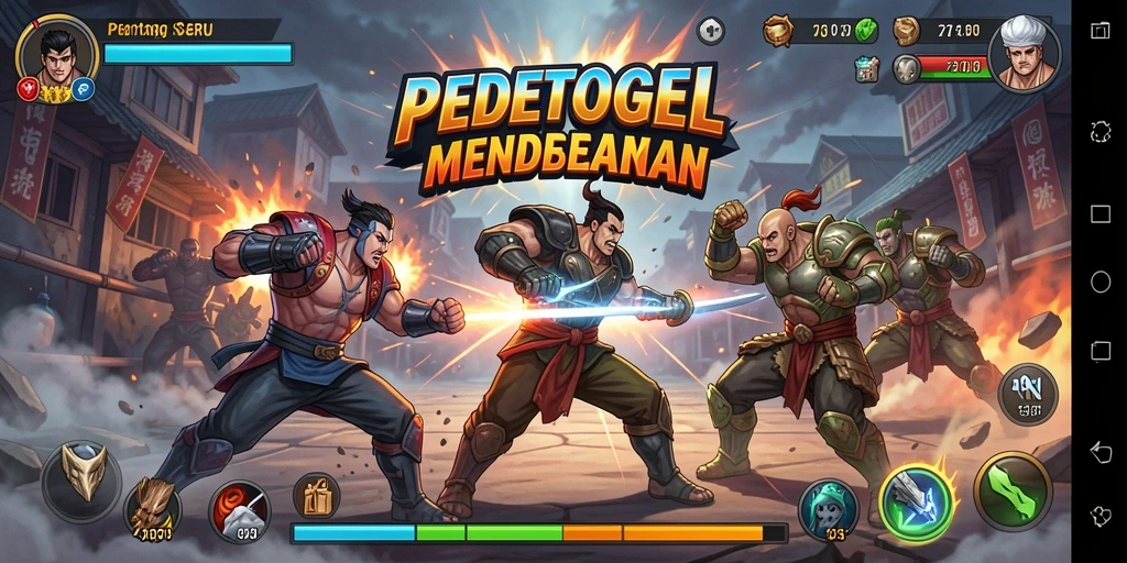 Menampilkan aksi pertarungan seru di PEDETOGEL.