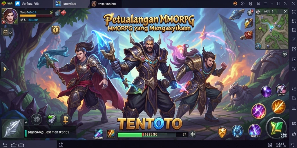 Tampilan menakjubkan dari gameplay MMORPG TENTOTO.