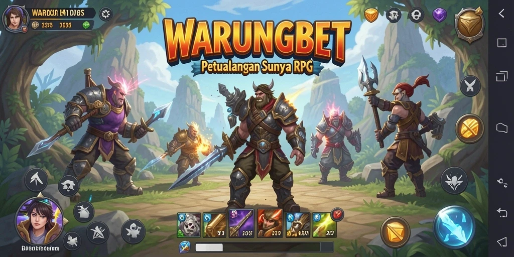 Tangkapan layar menampilkan aksi pertarungan seru di WARUNGBET.
